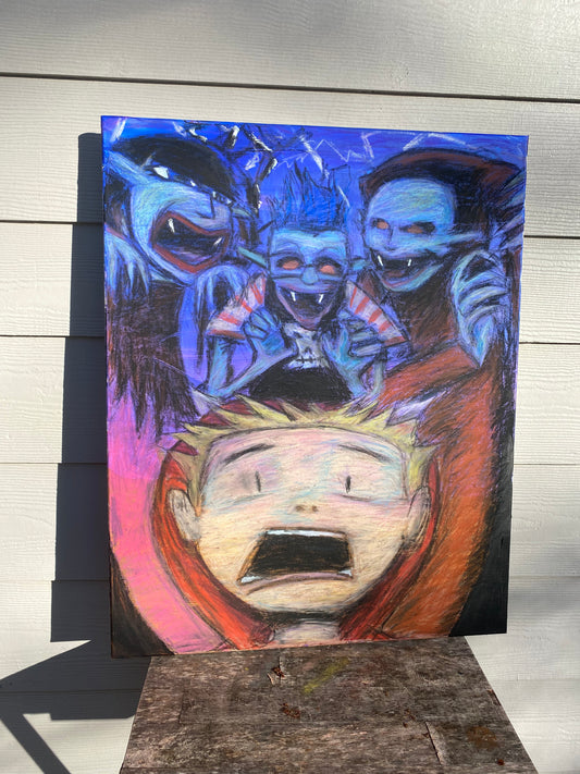 Scary god mother painting